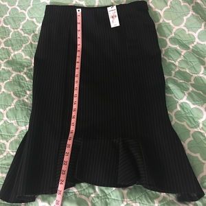 Express scuba pinstriped skirt. Size 10.
